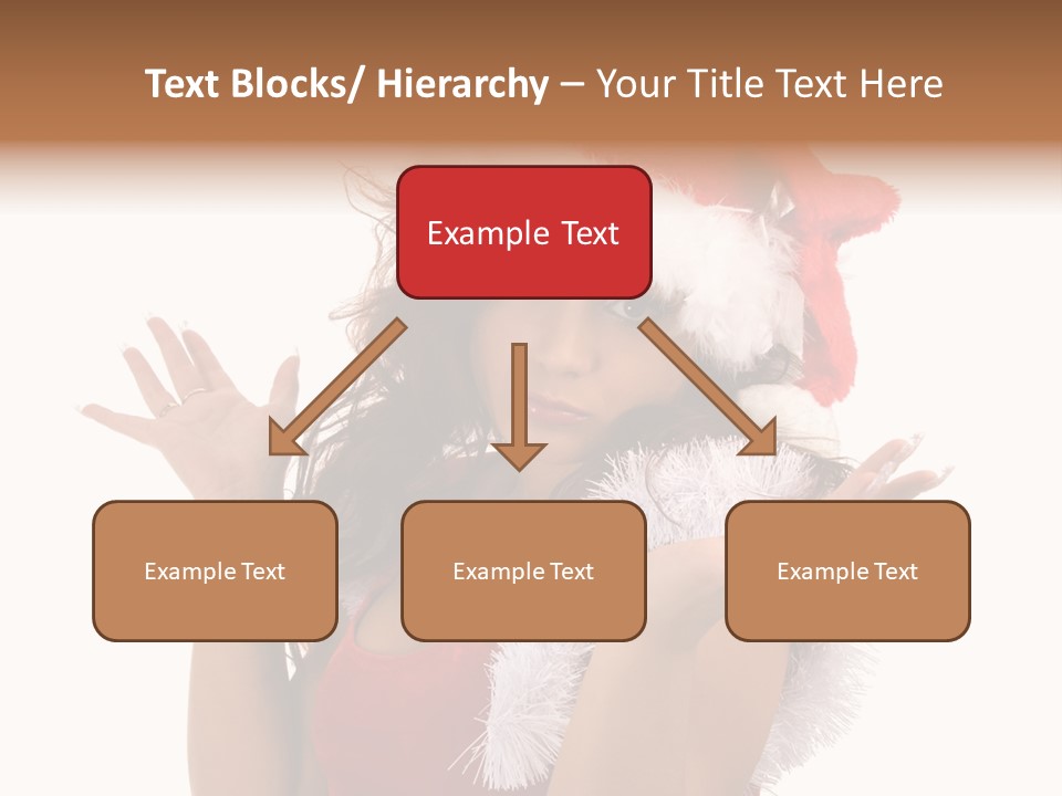 Santa Young Beautiful PowerPoint Template