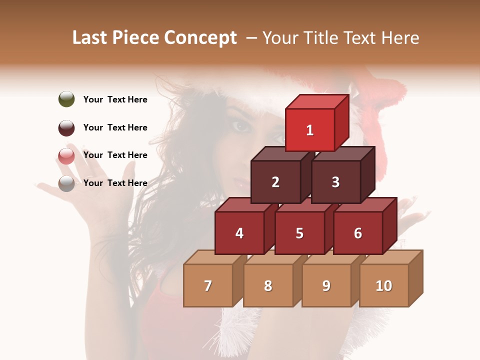 Santa Young Beautiful PowerPoint Template