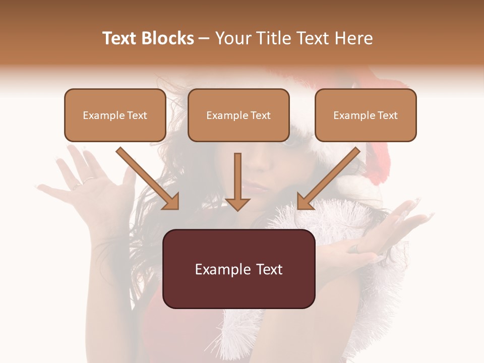 Santa Young Beautiful PowerPoint Template