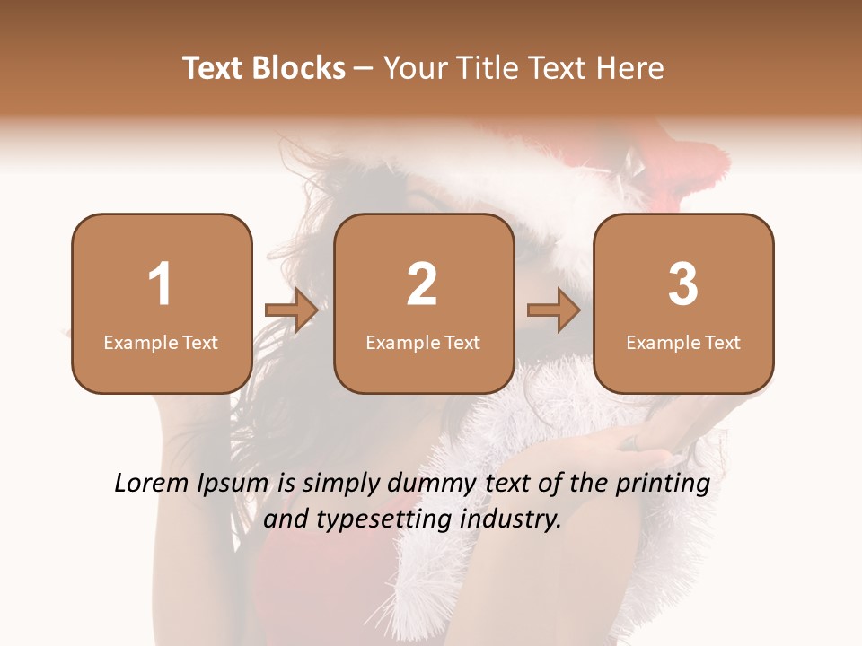 Santa Young Beautiful PowerPoint Template