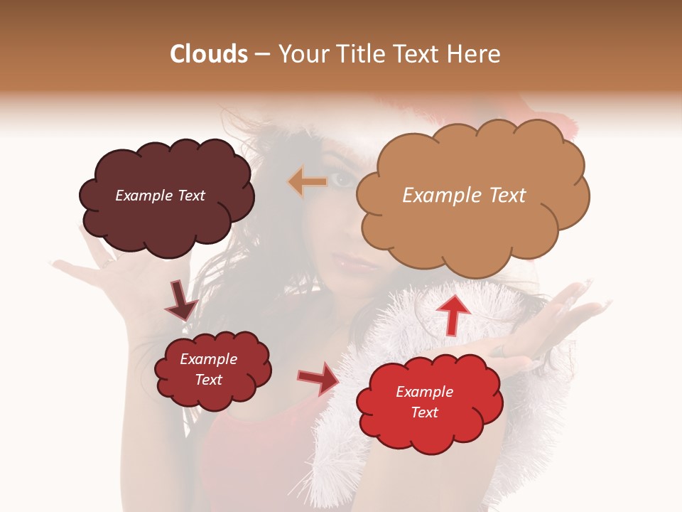 Santa Young Beautiful PowerPoint Template