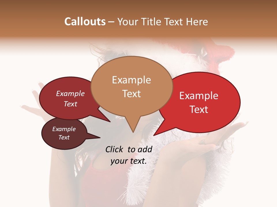 Santa Young Beautiful PowerPoint Template