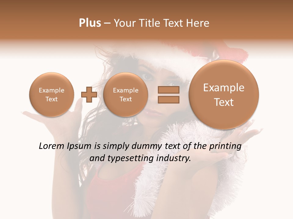 Santa Young Beautiful PowerPoint Template