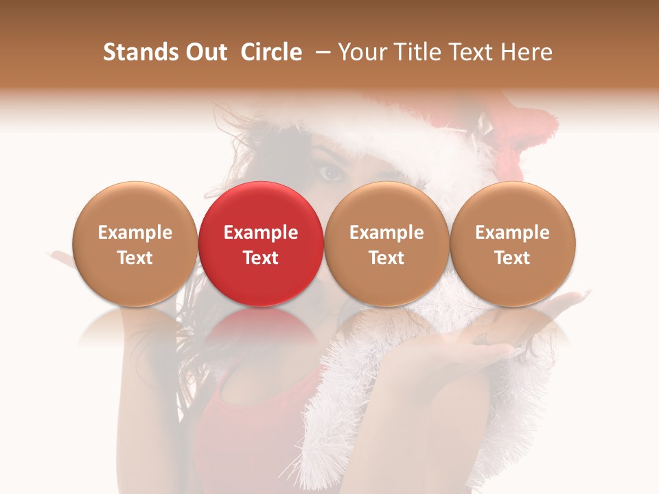 Santa Young Beautiful PowerPoint Template