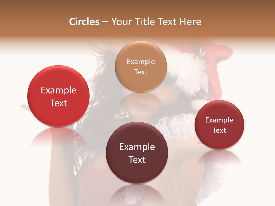 Santa Young Beautiful PowerPoint Template