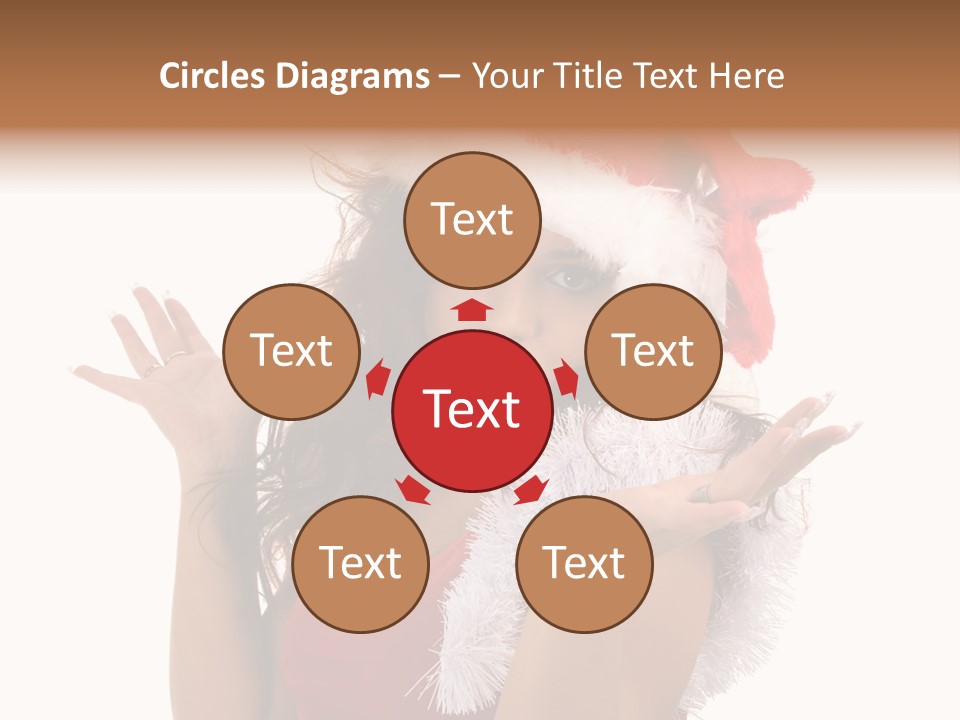 Santa Young Beautiful PowerPoint Template