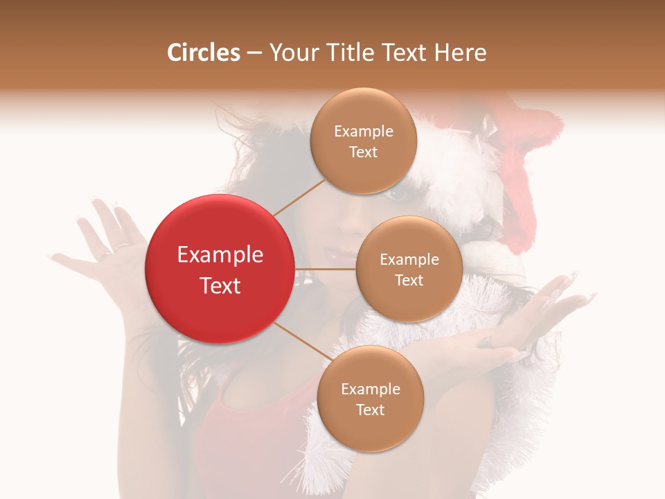 Santa Young Beautiful PowerPoint Template