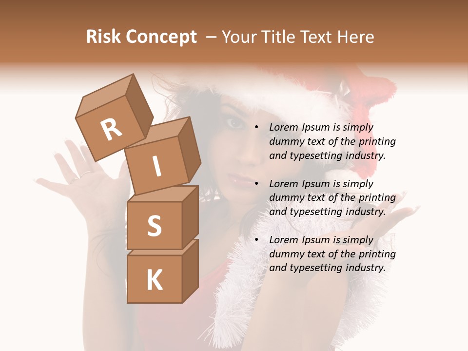 Santa Young Beautiful PowerPoint Template