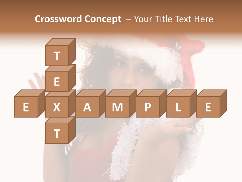 Santa Young Beautiful PowerPoint Template