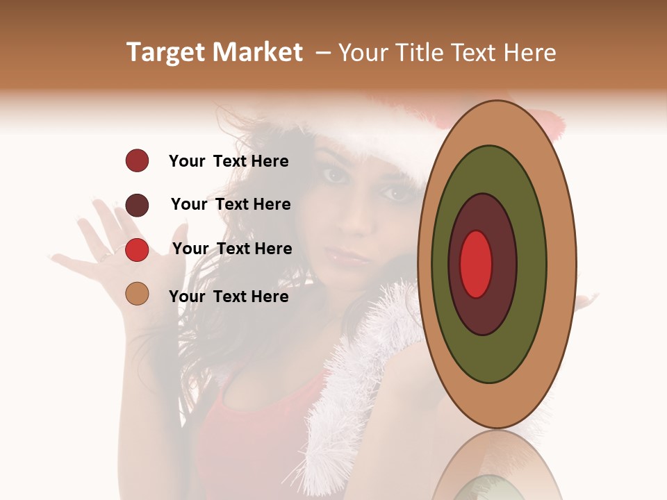 Santa Young Beautiful PowerPoint Template