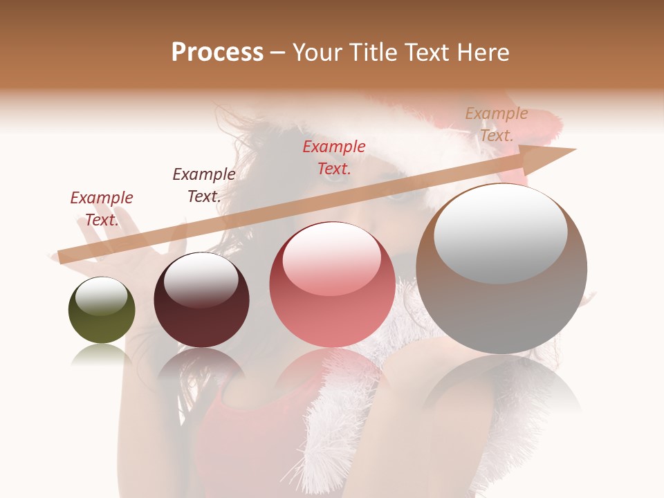 Santa Young Beautiful PowerPoint Template