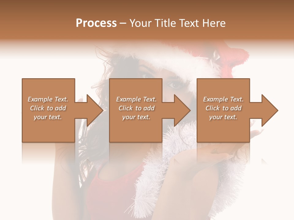 Santa Young Beautiful PowerPoint Template