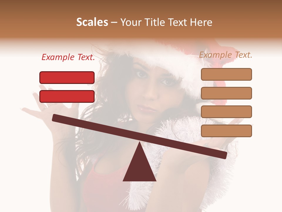 Santa Young Beautiful PowerPoint Template