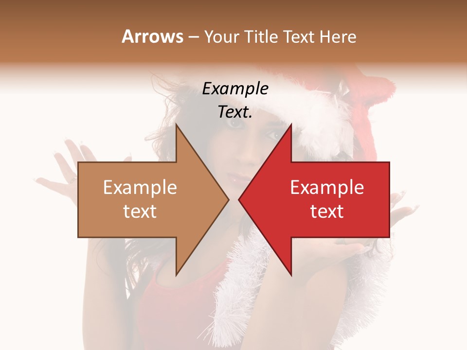 Santa Young Beautiful PowerPoint Template