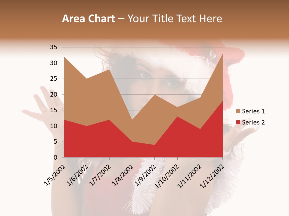 Santa Young Beautiful PowerPoint Template