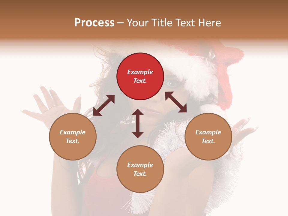 Santa Young Beautiful PowerPoint Template