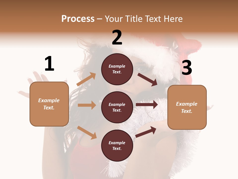 Santa Young Beautiful PowerPoint Template