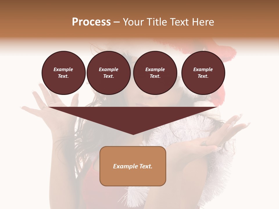 Santa Young Beautiful PowerPoint Template