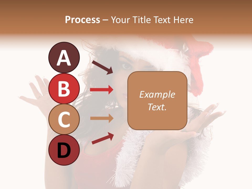 Santa Young Beautiful PowerPoint Template