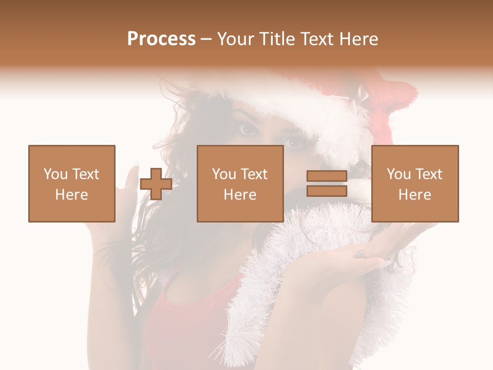 Santa Young Beautiful PowerPoint Template
