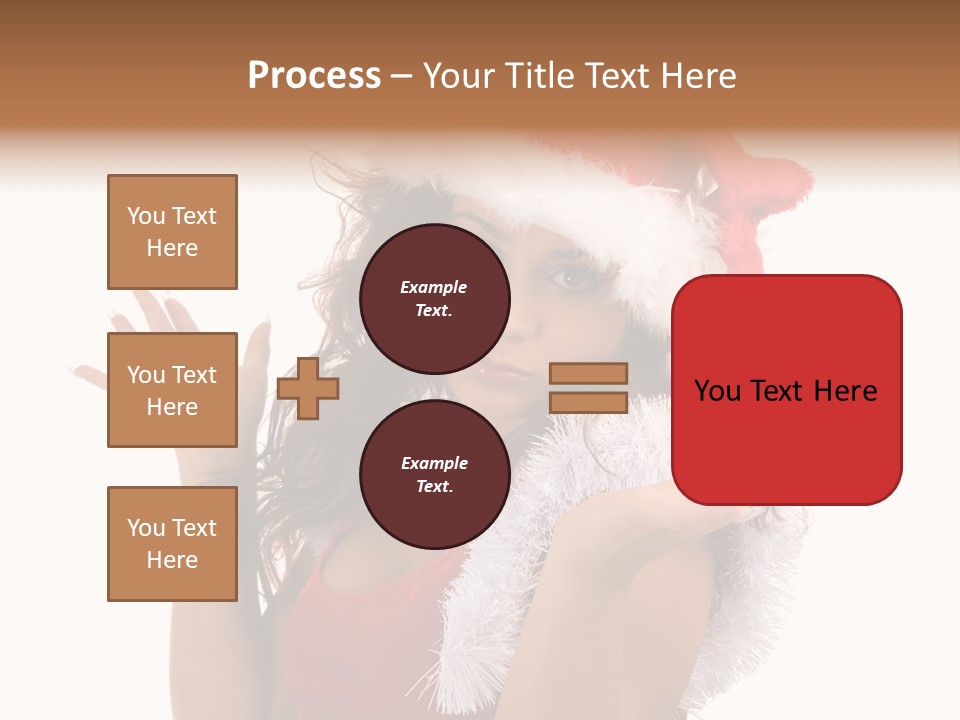 Santa Young Beautiful PowerPoint Template