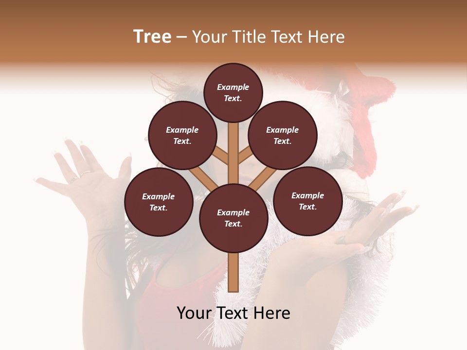 Santa Young Beautiful PowerPoint Template