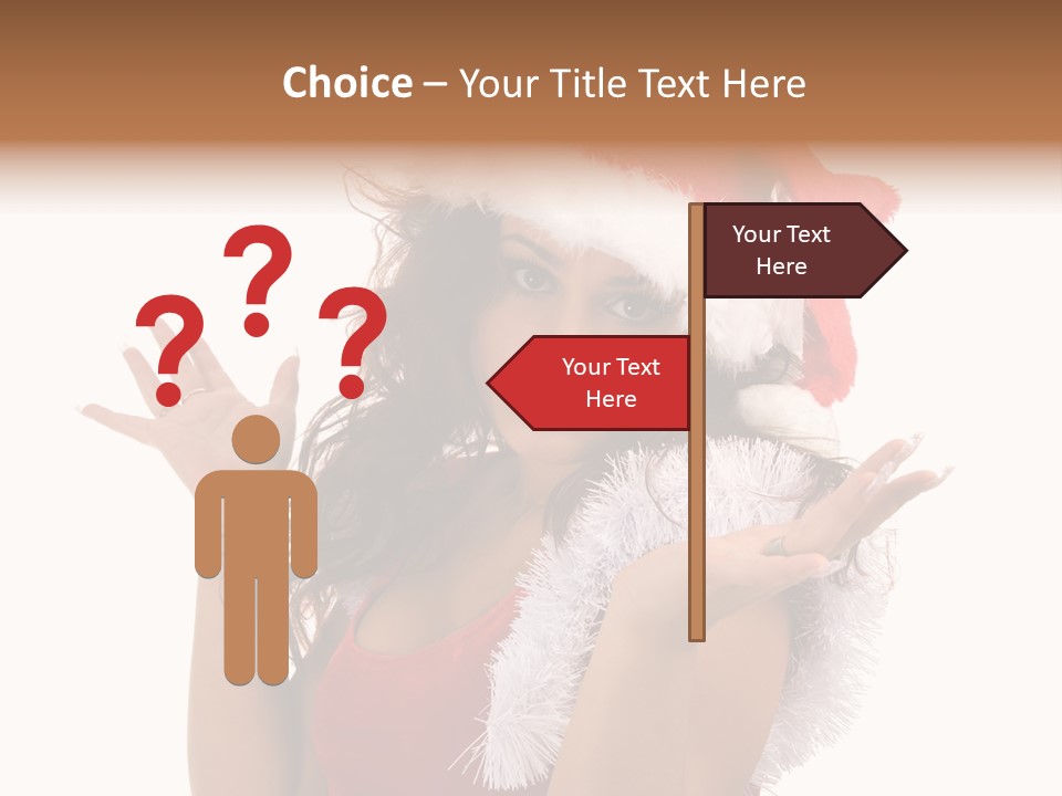 Santa Young Beautiful PowerPoint Template