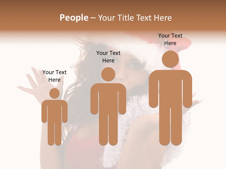 Santa Young Beautiful PowerPoint Template