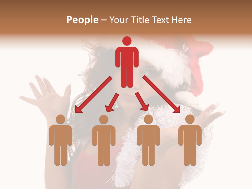 Santa Young Beautiful PowerPoint Template