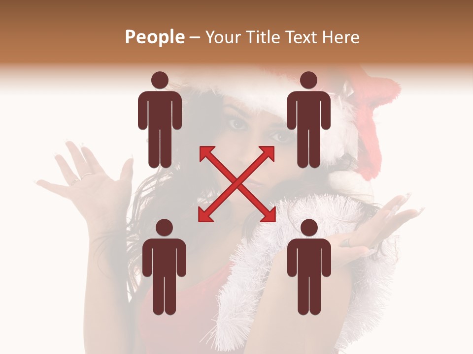 Santa Young Beautiful PowerPoint Template