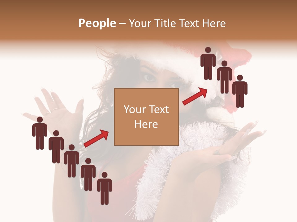 Santa Young Beautiful PowerPoint Template