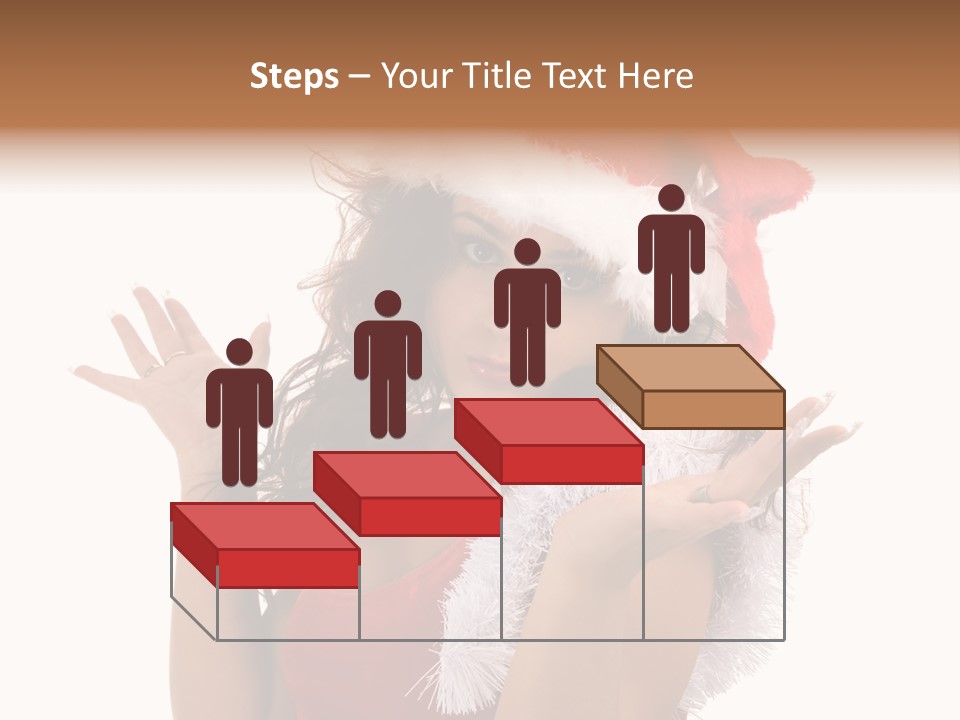 Santa Young Beautiful PowerPoint Template