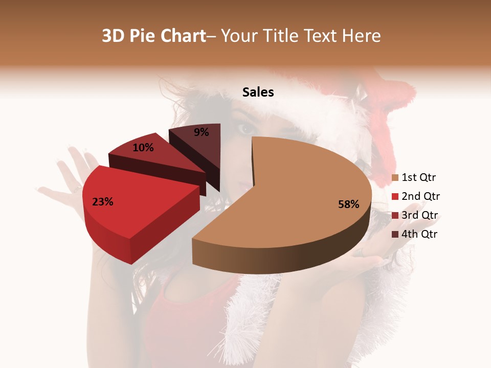 Santa Young Beautiful PowerPoint Template