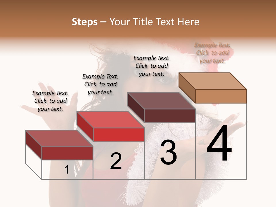 Santa Young Beautiful PowerPoint Template