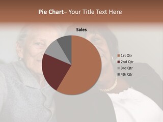 Grey Hug Elderly PowerPoint Template