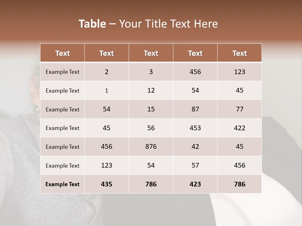 Grey Hug Elderly PowerPoint Template