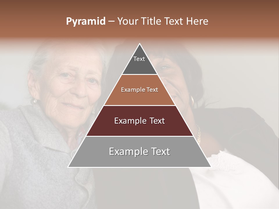 Grey Hug Elderly PowerPoint Template