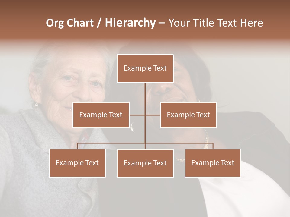 Grey Hug Elderly PowerPoint Template