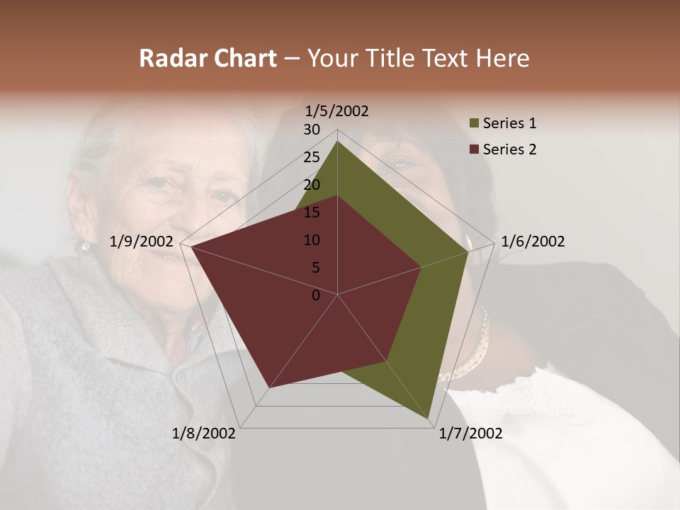 Grey Hug Elderly PowerPoint Template