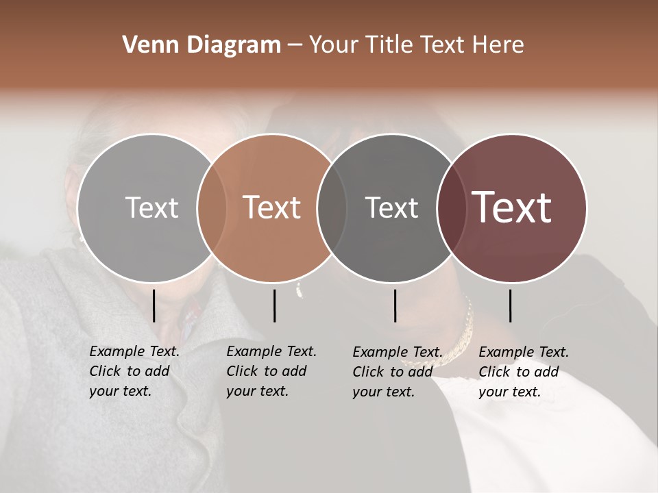 Grey Hug Elderly PowerPoint Template