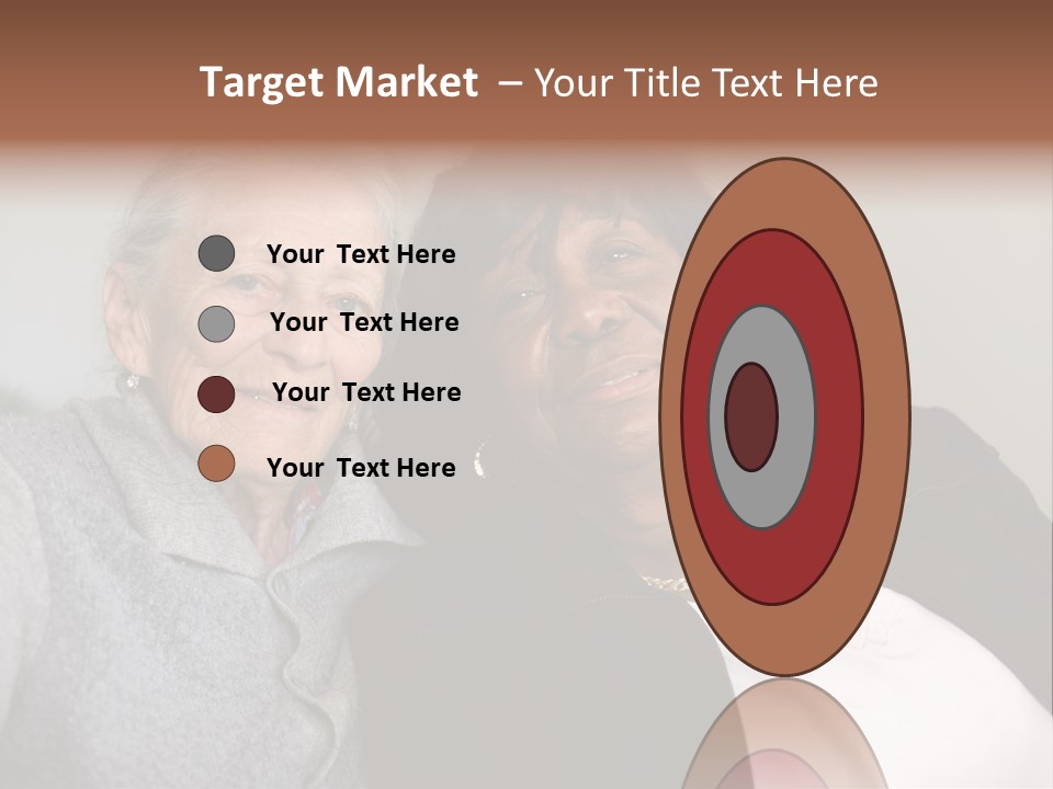 Grey Hug Elderly PowerPoint Template