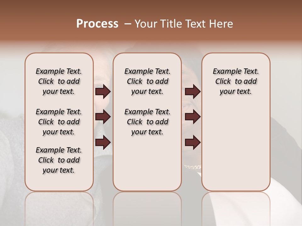 Grey Hug Elderly PowerPoint Template