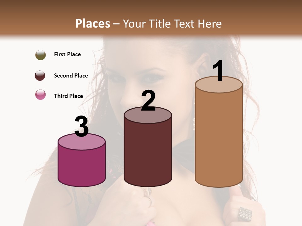 Caucasian One Fur PowerPoint Template