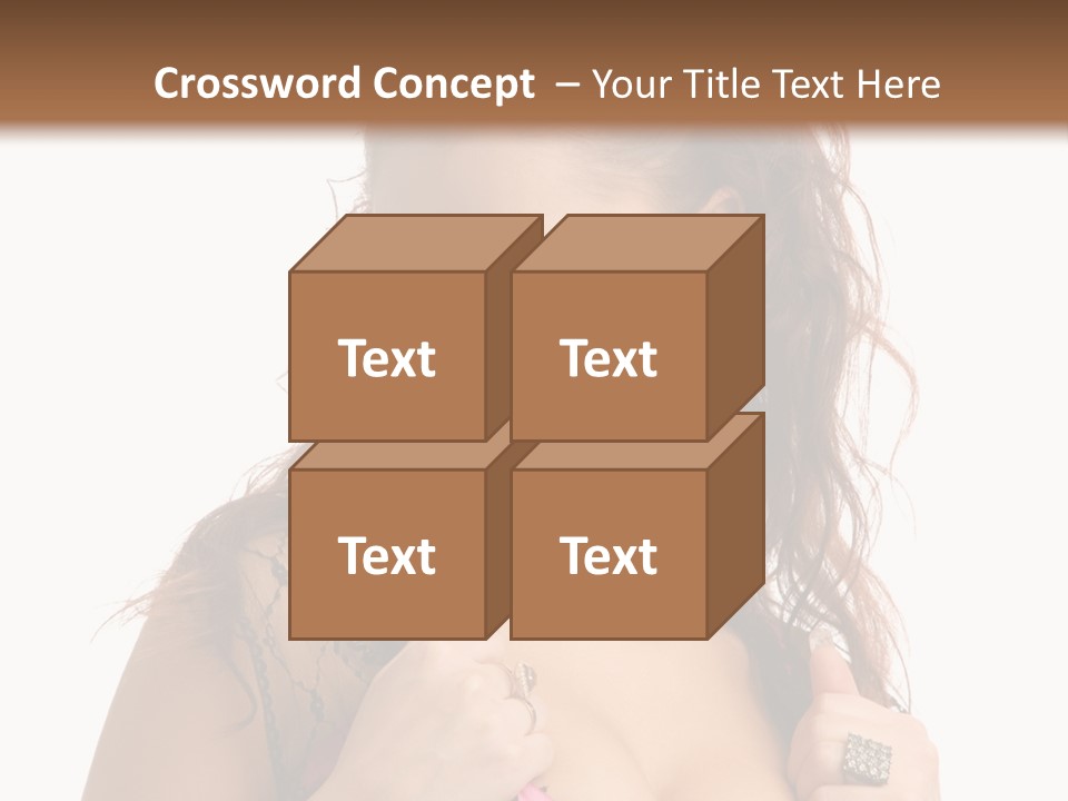 Caucasian One Fur PowerPoint Template