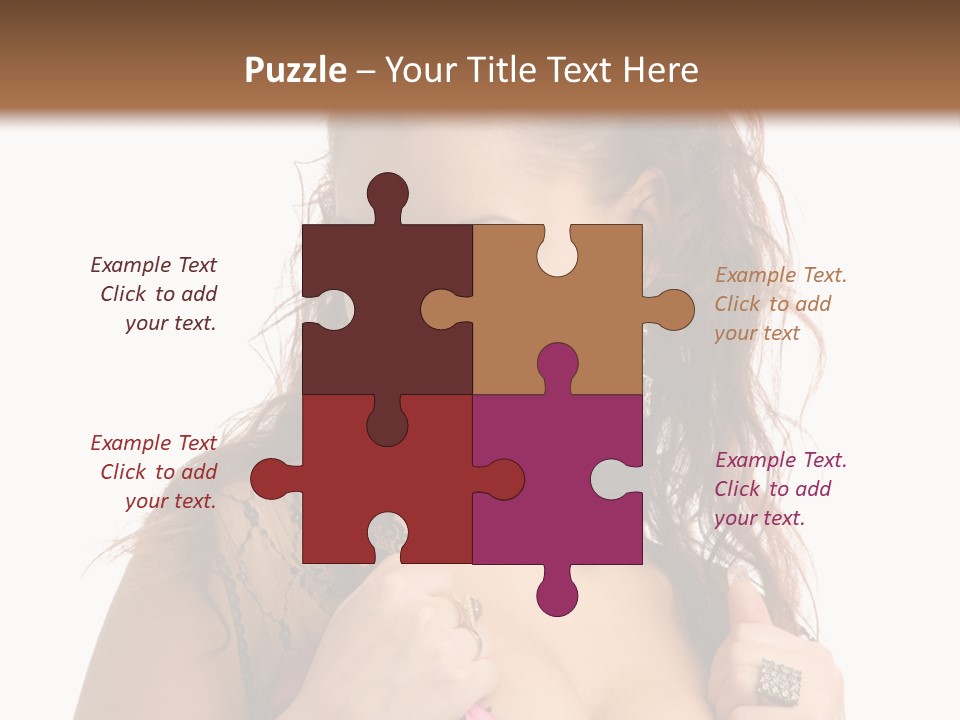 Caucasian One Fur PowerPoint Template