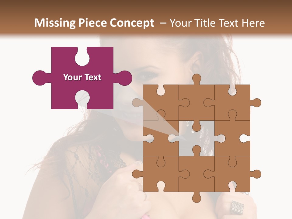 Caucasian One Fur PowerPoint Template