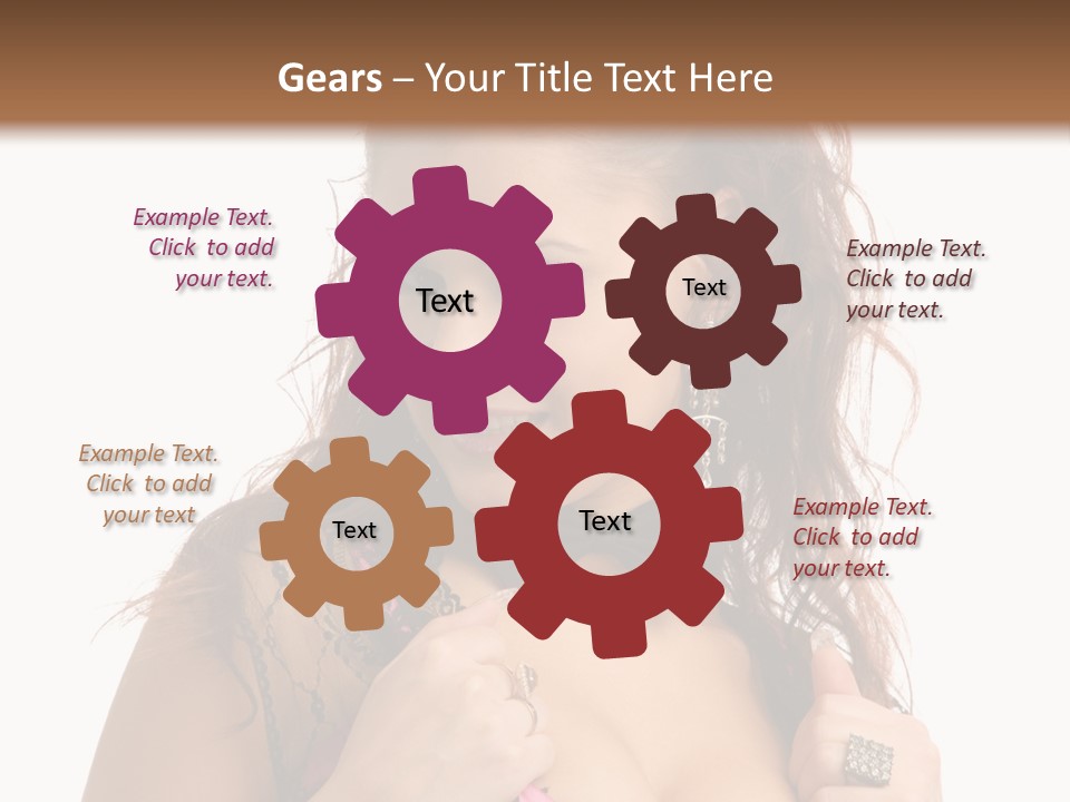 Caucasian One Fur PowerPoint Template