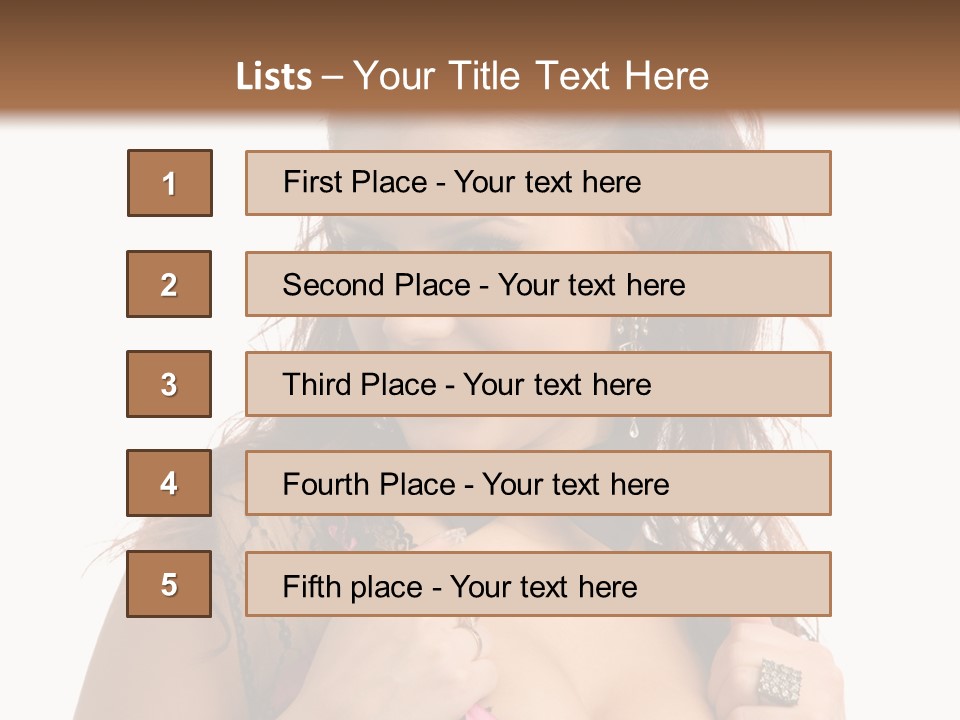 Caucasian One Fur PowerPoint Template