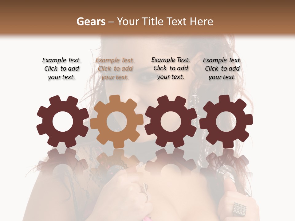 Caucasian One Fur PowerPoint Template