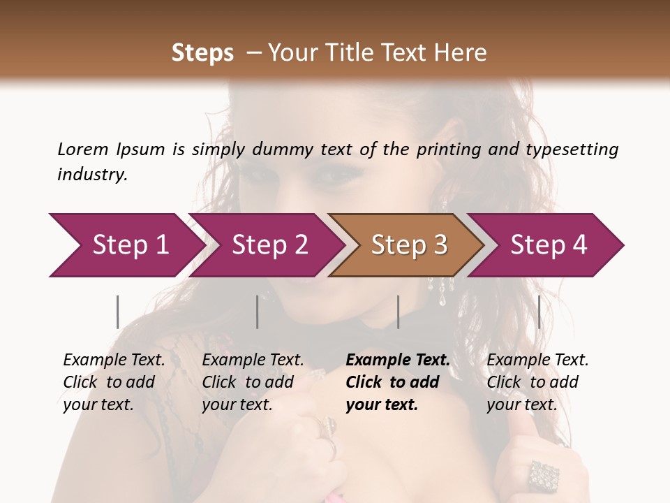 Caucasian One Fur PowerPoint Template